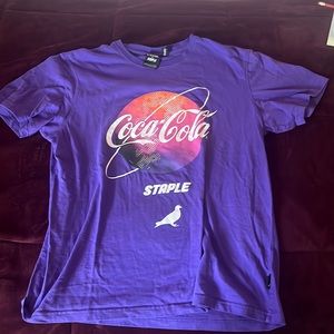 Limited edition Coca Cola purple space shirt